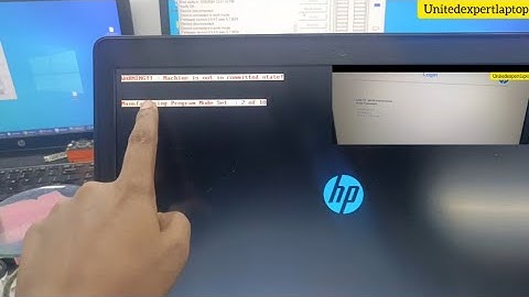 "Warning Machine not in commited state" - Machine Not In Committed State lssue in Hp laptop Solved