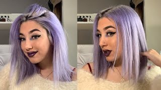 I dyed my hair with purple shampoo, because quarantine