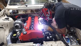 Building STAINLESS Fuel Rail From SCRATCH With Mini Lathe!!! Vortec 4200 Swapped Volvo 240 Wagon!!!