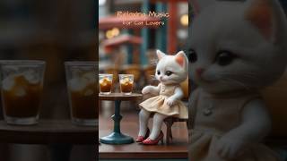 Soothing Jazz Piano &amp; Miniature Cat Cafe Ambience ☕#shorts #kitten #cozy #relaxingmusic #猫 #貓