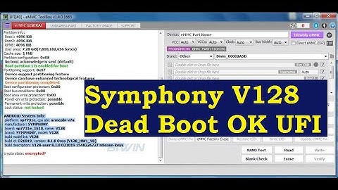 Symphony V128 Dead Boot Emmc Repair Done
