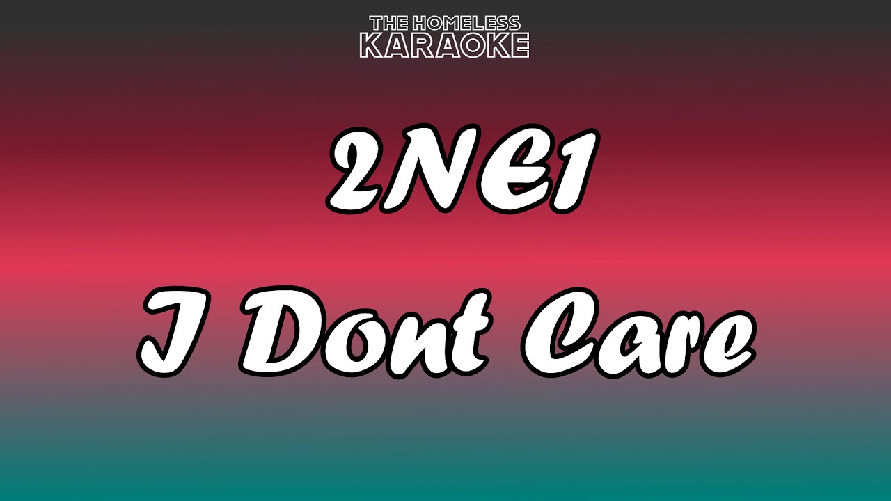 2NE1 - I Dont Care - Karaoke - YouTube