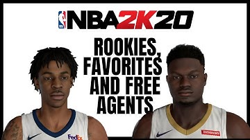 NBA 2K20 | All-Rookie Renders, Top Players and Free Agents