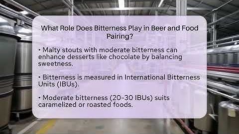 What Role Does Bitterness Play in Beer and Food Pairing? | The Pint Guy