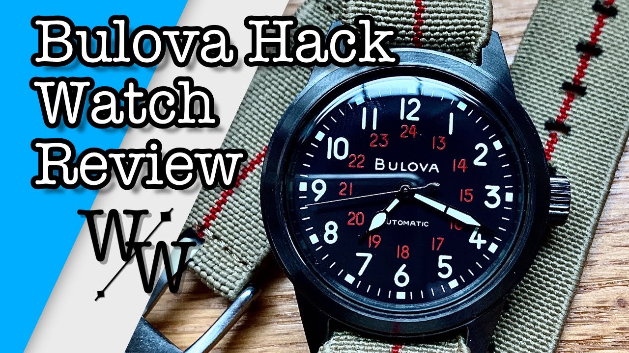 Bulova 98A255 Automatic Military "Hack" Watch | A Great Hamilton Khaki  Alternative! - YouTube
