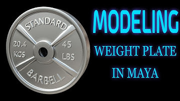 Model a Weight Plate in Maya     |MAYA for Beginners  |