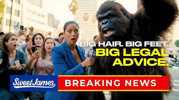 Bigfoot Crashes the Scene After a Car Accident?! | Sweet James AI-Generated Commercial