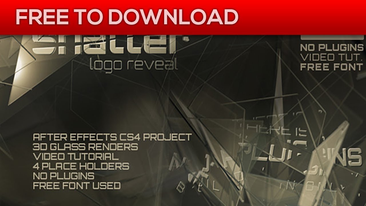The Shatter After Effects Template Free Download YouTube