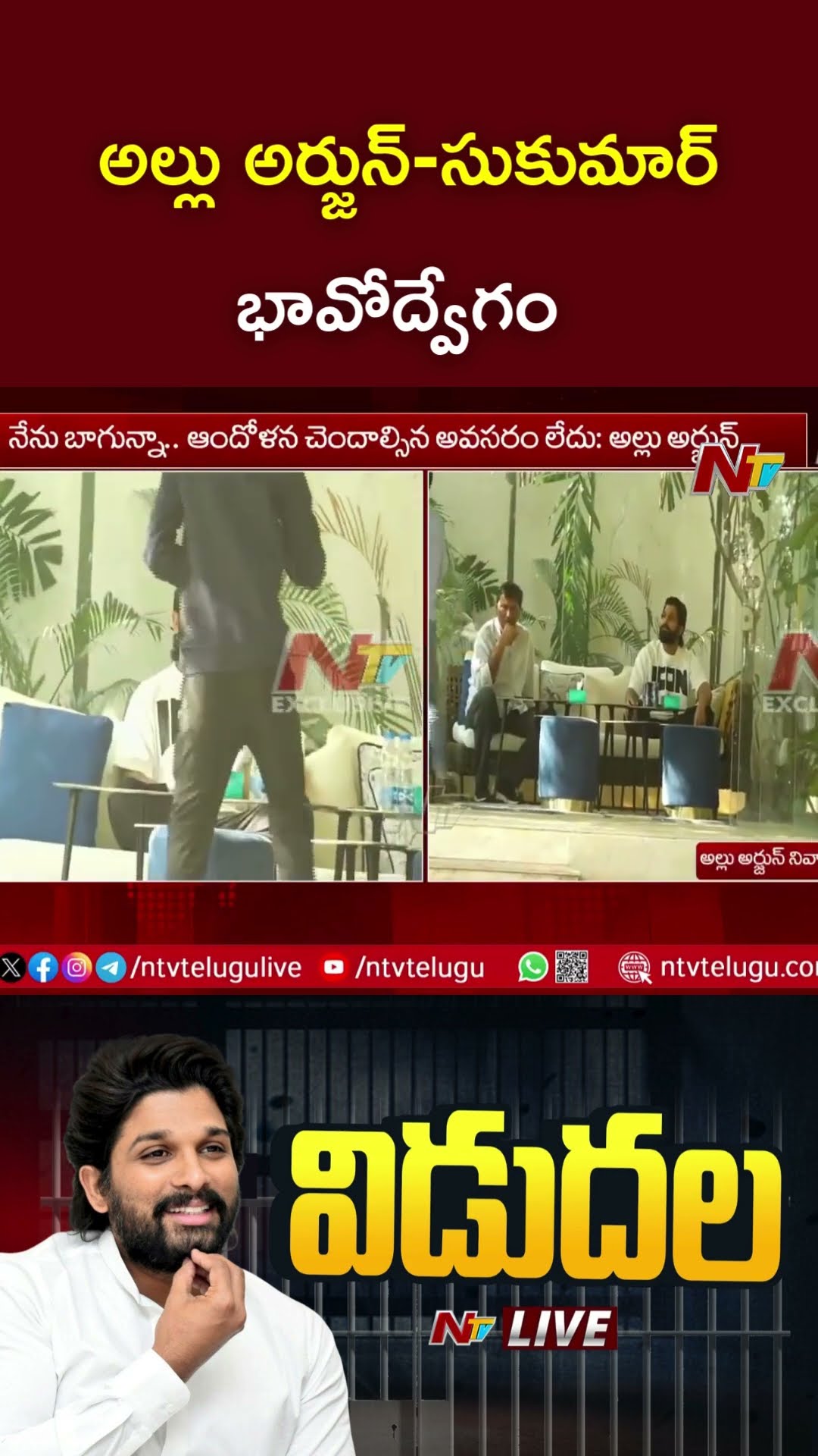 Pushpa Director Sukumar, Producers Meet Allu Arjun | Ntv