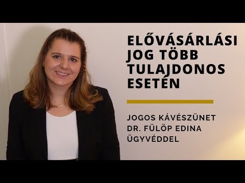 Videó: Mit jelent az elsőbbségi jog a tulajdonban?