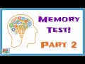 Memory Test Quiz