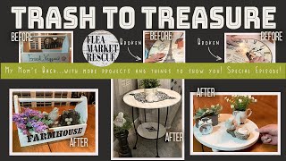 TRASH TO TREASURE DIY FARMHOUSE DECOR [SPECIAL EPISODE 2] THRIFT STORE FLIP and DOLLAR TREE ITEMS