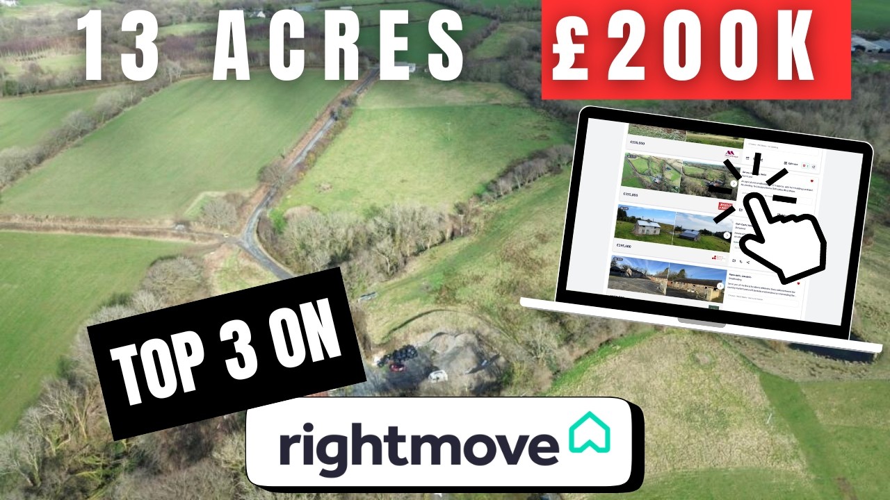 Top 3 Smallholdings with 13 Acres for £200K on Rightmove in 2026 - YouTube
