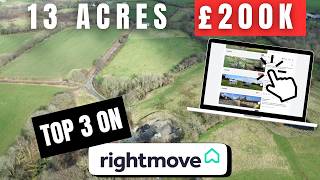 Top 3 Smallholdings with 13 Acres for £200K on Rightmove in 2026