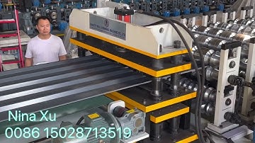 Double layer roofing roll forming machine corrugated & trapezoidal sheet upper layer
