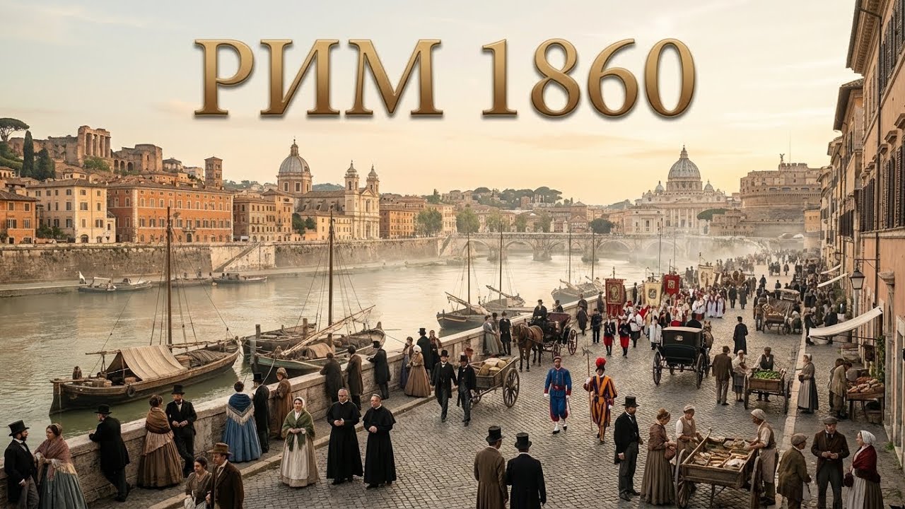 Рим, 1860 (Реконструкция с ИИ)