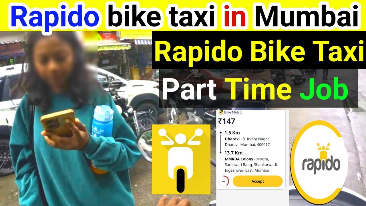 Rapido bike taxi Mumbai|| Rapido bike taxi Earning||Rapido part time job|| rapido captain Mumbai