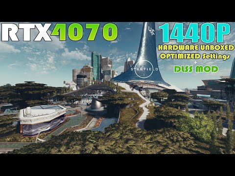 RTX 4070 ~ Starfield | HARDWARE UNBOXED OPTIMIZED Settings Performance Test | 1440P | DLSS MOD