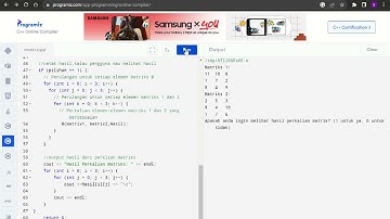 Perkalian Matriks ( Algoritma Pemrograman )
