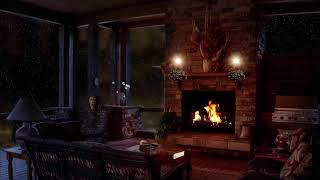 Healing Light Piano With Fireplace and Soft Rain Calm Sound Instant Relief for Stress and Depression