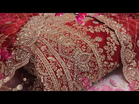 ARNG-4055 “The Turkish Red” Vol 5 Premium Designer Saree||Barbari Fabric||Golden Zari||Stones