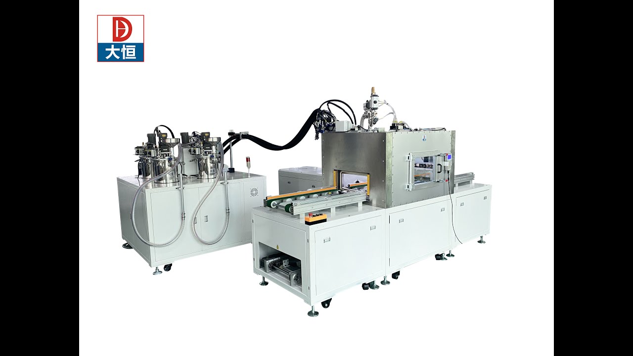Adhesive vacuum potting machine ,2 part resin potting under vacuum