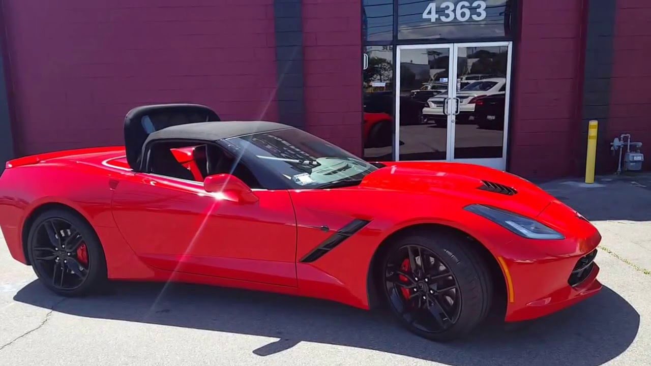 A Corvette Stingray Convertible In Los Angeles