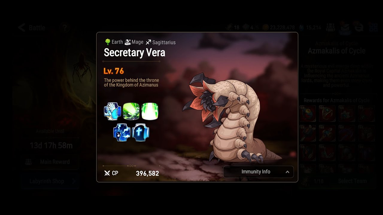 Epic Seven - Hell Raid "Secretary Vera" Auto