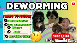 HOW TO DEWORM PUPPIES? / PAANO MAGDEWORM NG TUTA/ 1 MONTH OLD