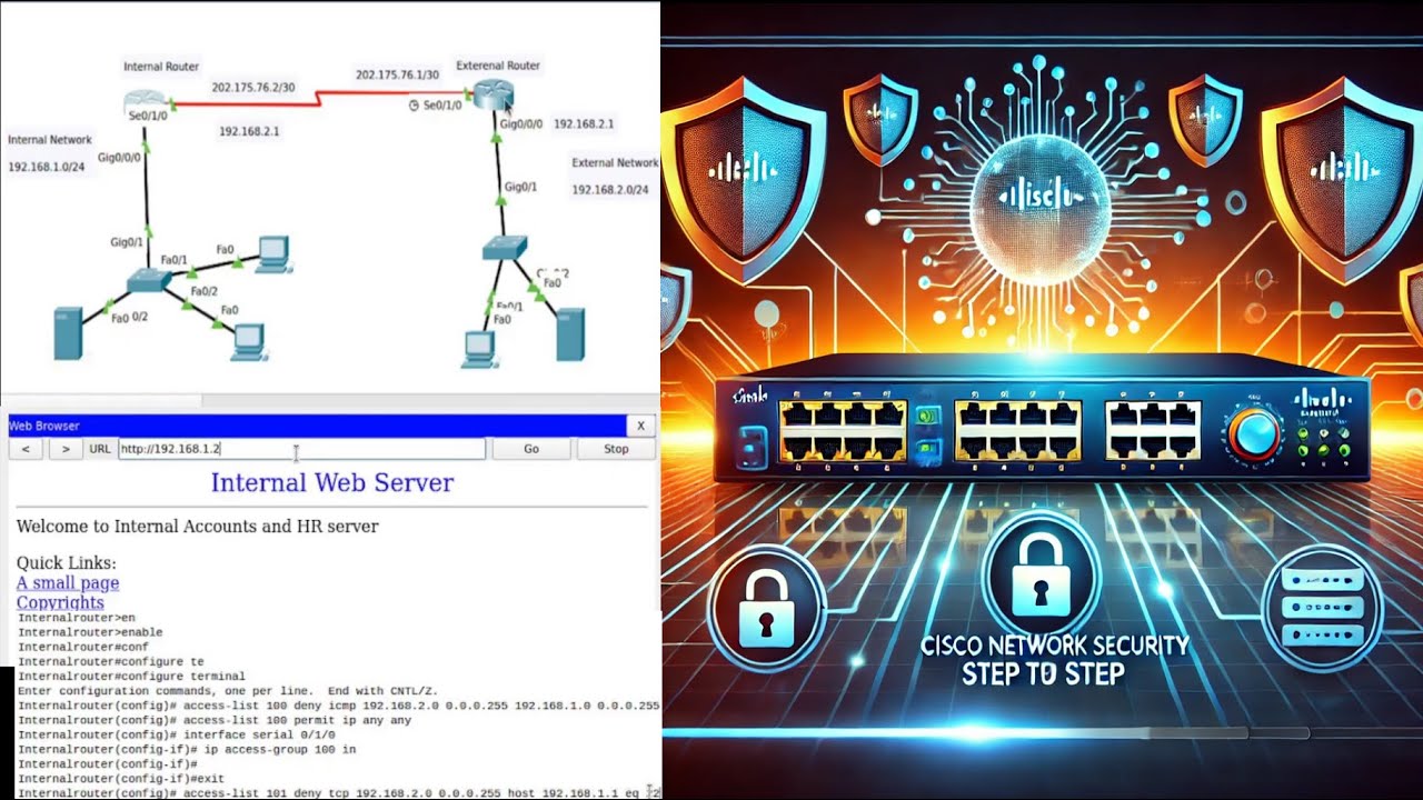 Secure Network Configuration Visual Basic Cisco Network Security Configurations step by step - YouTube
