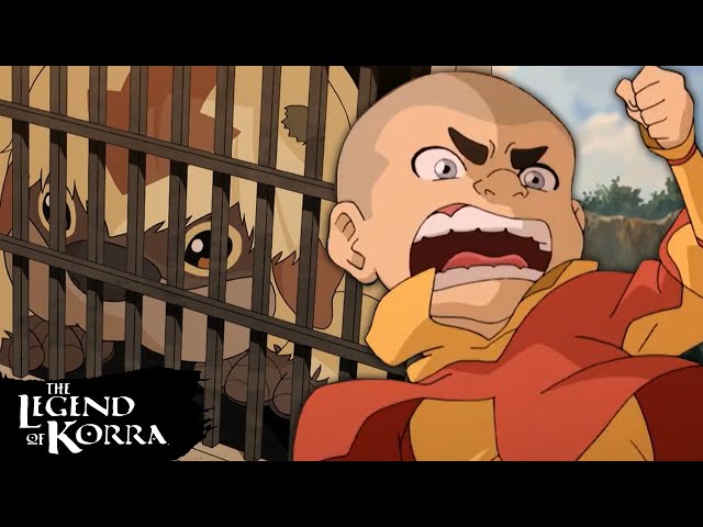 Bumi, Meelo and the New Air Nation Save Baby Sky Bison 💨 Full Scene | The Legend of Korra class=