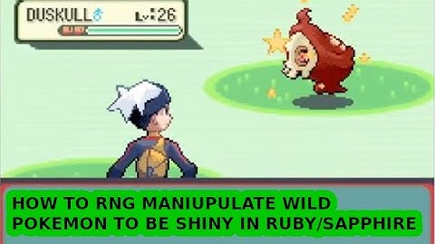 GUARANTEED WILD SHINY POKEMON IN RUBY AND SAPPHIRE(How to RNG Manipulate Wild Pokemon in RS)