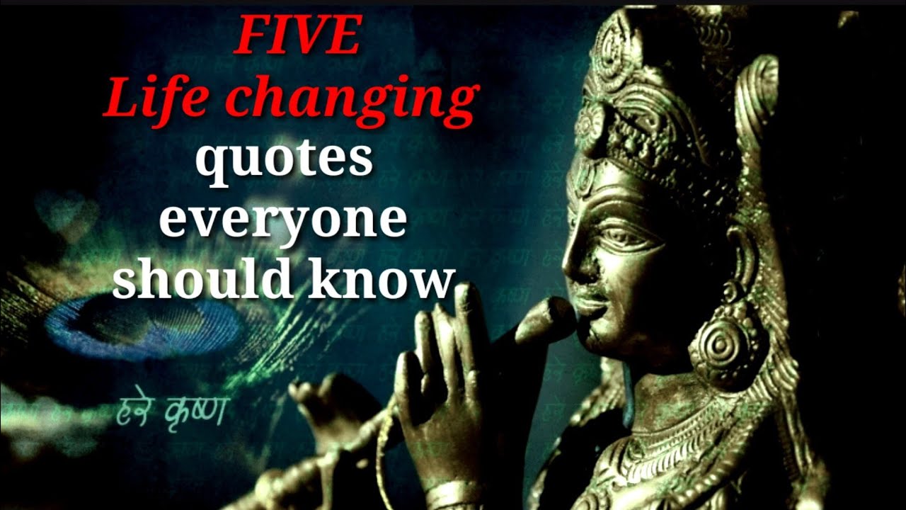 5 Life changing quotes Everyone should know. By Lord Krishna 🙏