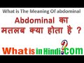 Abdominal ka matlab kya hota hai | Abdominal का मतलब क्या होता है | What is the meaning of Abdominal in Hindi