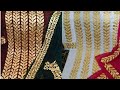 Applique Tutorial; Fancy Applique Leaf Strip, Party/wedding wear Dress Design 2018