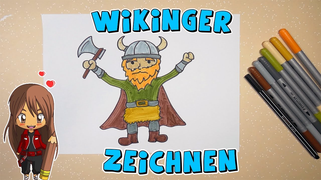 Wikinger Malen Wikinger einfach malen für Kinder | ab 10 Jahren | Malen mit Evi ...