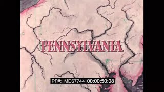 ' PENNSYLVANIA '  1960s TRAVELOGUE FILM   PHILADELPHIA  HARRISBURG  PITTSBURGH  MD67744