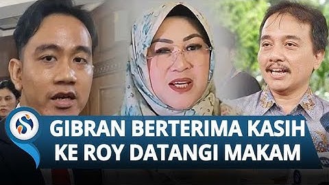 Respons Tak Terduga Gibran ke Roy Suryo: Berterima Kasih Usai Mereka Datang ke Makam Keluarga Jokowi