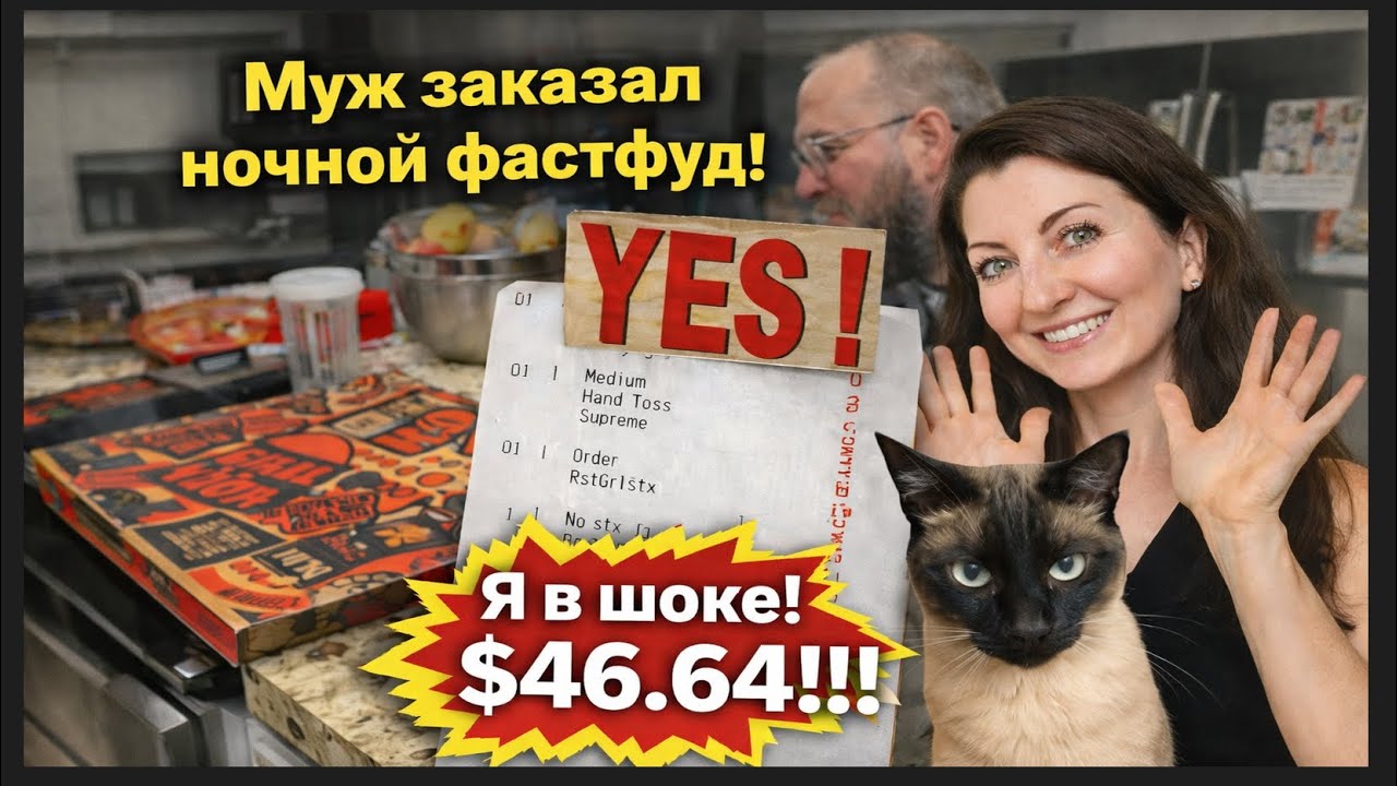 🌙🍕 Ночной заказ на тайне… муж заказал 2 пиццы, пасту