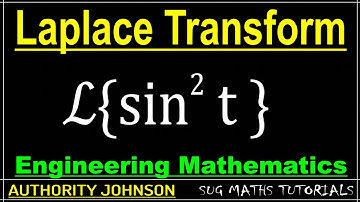 Laplace Transform of  f(t) = sin²t