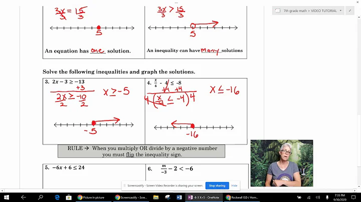 Solving and Graphing Inequalities NOTES