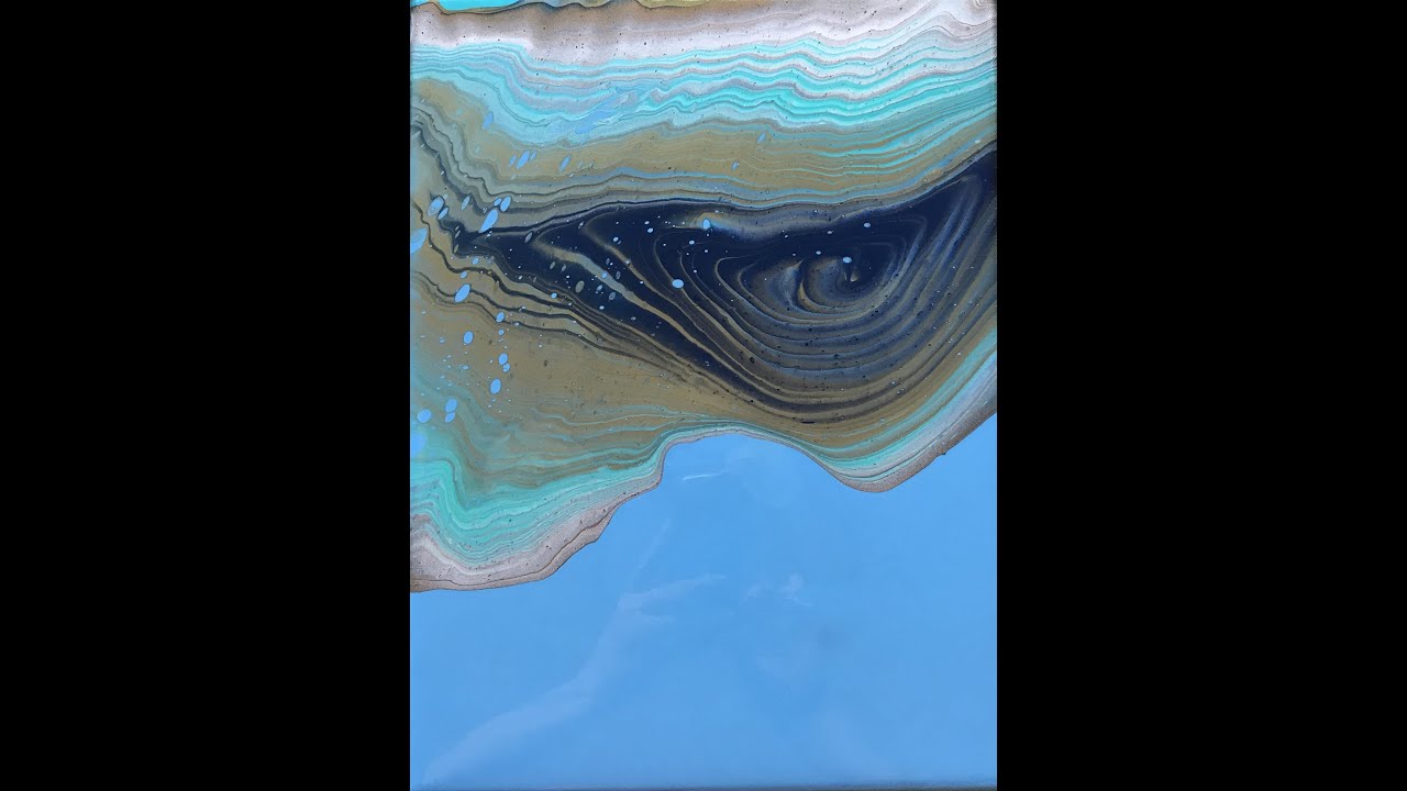 Dustpan Pour First attempt Sarah Mack inspired! Acrylic Fluid Art