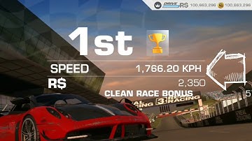 Real Racing 3 / Top Car Speed - 1,766,20 Kph / 1,097 Mph