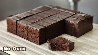 Membuat kek coklat ketagih viral versi kukus (steam double chocolate cake)