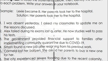 English 3 Problem and Solution (Week 3)