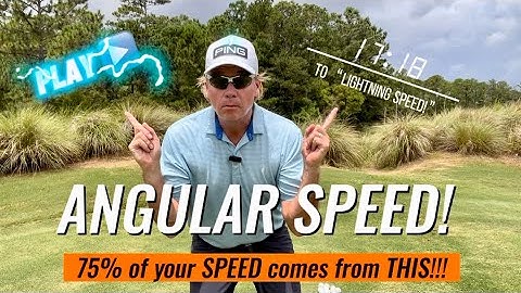 ANGULAR SPEED! 75% of your SPEED comes from THIS!!!