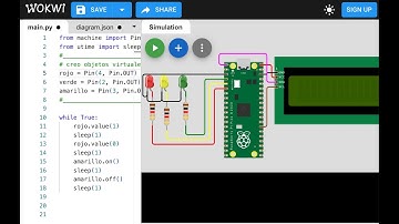 MicroPython + Wokwi 🔥 Aprende a usar los pines GPIO con la clase Pin Con ESP32 o Pi Pico