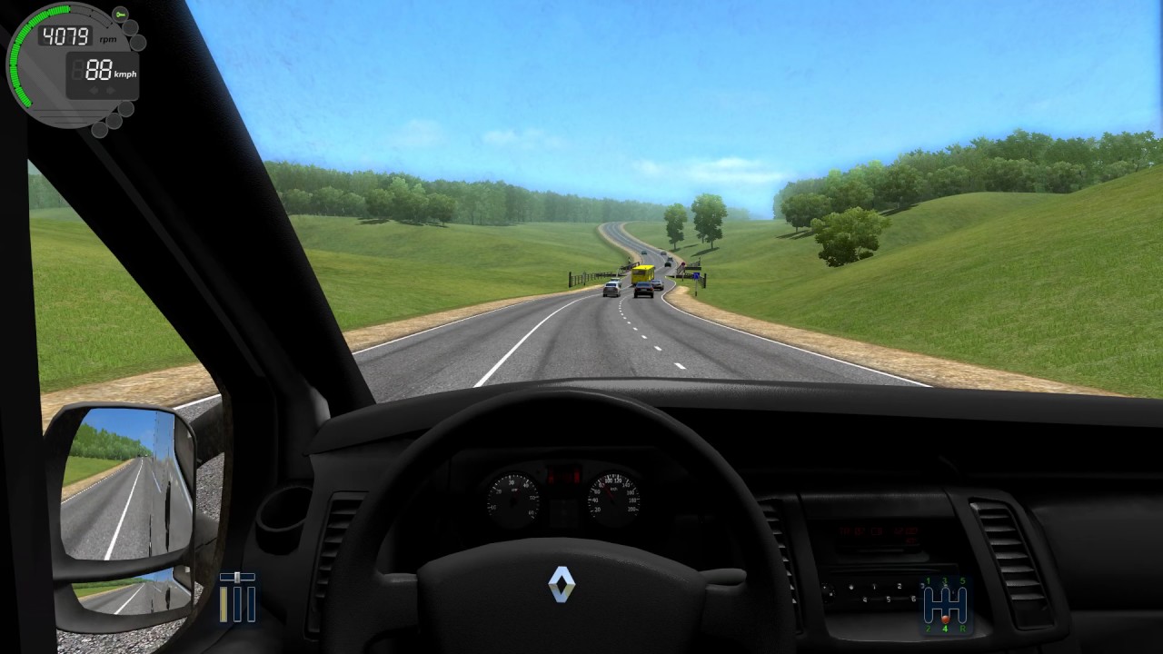 City car driving renault