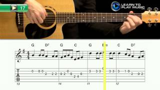 Ex017 How to Play Guitar Fingerstyle Guitar Lessons for Beginners