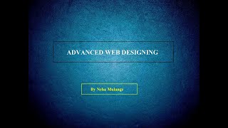 Advanced Web Designing (Program for FORM of different types of input)